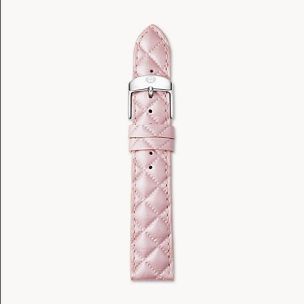 Lilac Quilted Leather Strap